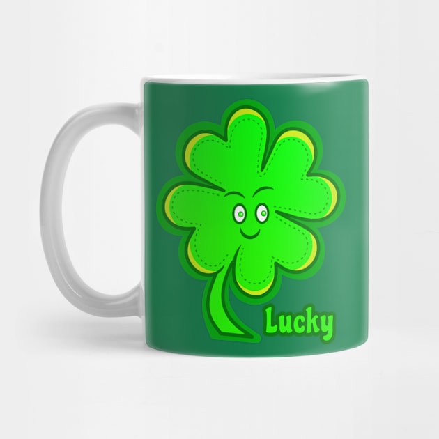 Lucky 4 Leaf Clover 1 by RD Doodles